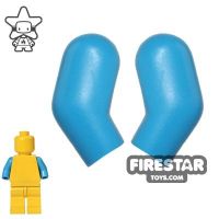 Product shot LEGO Mini Figure Arms - Pair - Dark Azure
