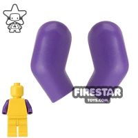 Product shot LEGO Mini Figure Arms - Pair - Dark Purple