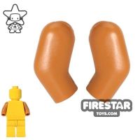 Product shot LEGO Mini Figure Arms - Pair - Medium Dark Flesh