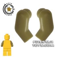 Product shot LEGO Mini Figure Arms - Pair - Olive Green