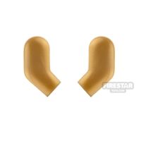 Product shot LEGO Mini Figure Arms - Pair - Pearl Gold