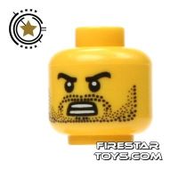 Product shot LEGO Mini Figure Heads - Angry Bared Teeth