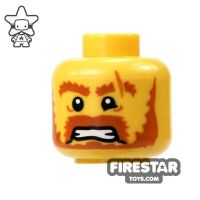 Product shot LEGO Mini Figure Heads - Angry
