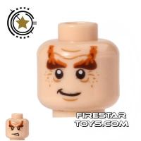 Product shot LEGO Mini Figure Heads - Big Bushy Eyebrows