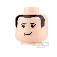 Product shot LEGO Mini Figure Heads - Black Hair - Michael Schumacher