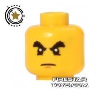 Product shot LEGO Mini Figure Heads - Bushy Eyebrows