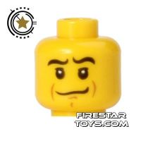 Product shot LEGO Mini Figure Heads - Crooked Smile
