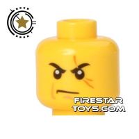 Product shot LEGO Mini Figure Heads - Eye Scar