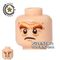 Product shot LEGO Mini Figure Heads - Gloin - Scowling / Angry