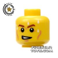 Product shot LEGO Mini Figure Heads - Grimace - Perspiring