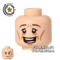 Product shot LEGO Mini Figure Heads - Happy - Wrinkles