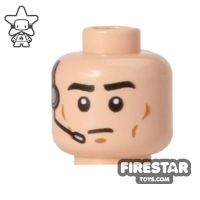 Product shot LEGO Mini Figure Heads - Headset - Frown
