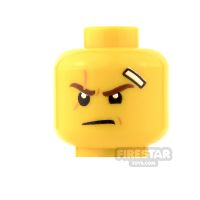 Product shot LEGO Mini Figure Heads - Ninjago - Lopsided Grin / Determined