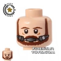 Product shot LEGO Mini Figure Heads - Qui-Gon Jinn - Breathing Apparatus