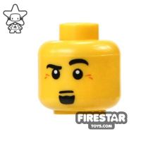 Product shot LEGO Mini Figure Heads - Raised Eyebrow