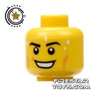 Product shot LEGO Mini Figure Heads - Smile - Perspiring