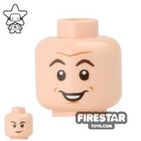 Product shot LEGO Mini Figure Heads - Smile - Raised Eyebrows