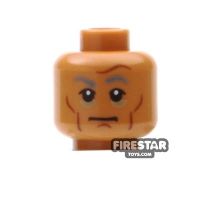 Product shot LEGO Mini Figure Heads - Stern - Cheek Lines
