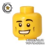 Product shot LEGO Mini Figure Heads - Wide Grin