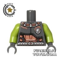 Product shot LEGO Mini Figure Torso - Alien Avenger