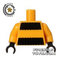 Product shot LEGO Mini Figure Torso - Bumblebee Girl