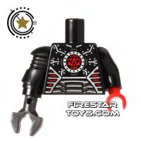 Product shot LEGO Mini Figure Torso - Evil Robot