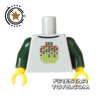 Product shot LEGO Mini Figure Torso - Pixelated Minifig Head Design