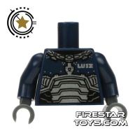 Product shot LEGO Mini Figure Torso - Silver Space Armour