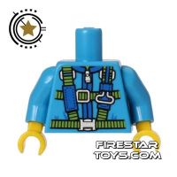 Product shot LEGO Mini Figure Torso - Sky Diver