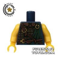 Product shot LEGO Mini Figure Torso - Tartan Highland Top