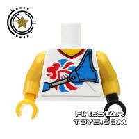 Product shot LEGO Mini Figure Torso - Team GB Archer Top