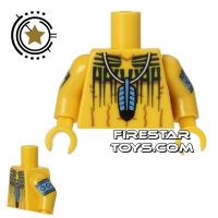 Product shot LEGO Mini Figure Torso - Tomahawk Warrior