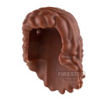 Product shot LEGO Minifigure Hair Long Wavy with Side French Braid