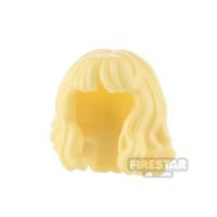 Product shot LEGO Minifigure Hair Mid Length Wavy with Bangs