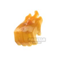 Product shot LEGO Minifigure Hand Gorilla Fist with Marbled Flames