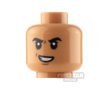 Product shot LEGO Minifigure Head Evil Smile and Scared
