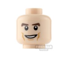 Product shot LEGO Minifigure Heads Cheek Lines Smile and Smile with Teeth
