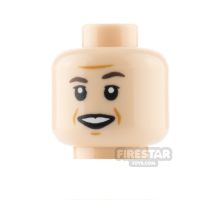 Product shot LEGO Minifigure Heads Furrows and Jowel Lines Smile / Neutral