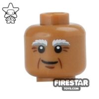 Product shot LEGO Minifigure Heads - Old Man Smile