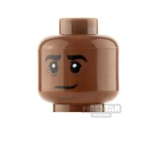 Product shot LEGO Minifigure Heads Smile With Black Eyebrows