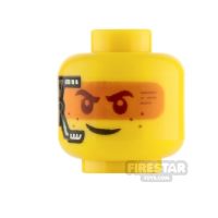 Product shot LEGO Minifigure Heads Smile with Headset and Frown