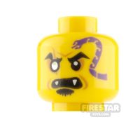 Product shot LEGO Minifigure Heads Snake Tattoo and Fangs