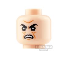 Product shot LEGO Minifigure Heads Sneer with Raised Eyebrow and Scowl