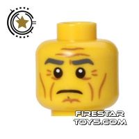 Product shot LEGO Minifigure Heads Wrinkles with Frown