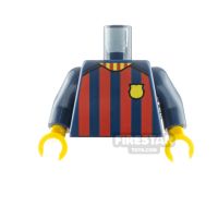 Product shot LEGO Minifigure Torso FC Barcelona Soccer Shirt