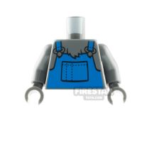 Product shot LEGO Minifigure Torso Overalls and Fur