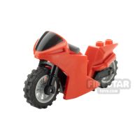 Product shot LEGO Motorbike with Black Windshield and Light Gray Wheels