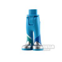 Product shot LEGO Movie Minifigure Legs Silver Boots
