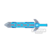 Product shot LEGO - Nexo Long Sword - Trans Dark Blue