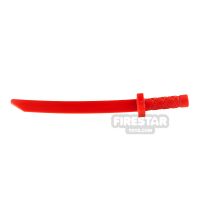 Product shot LEGO - Ninja Shamshir Sword - Square Guard - Red